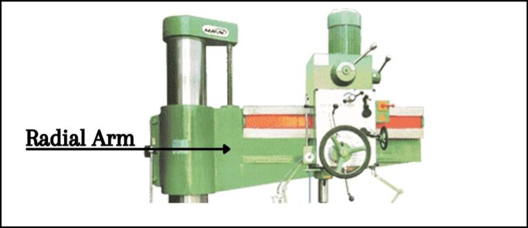 Radial Arm Of The Radial Drill Machine