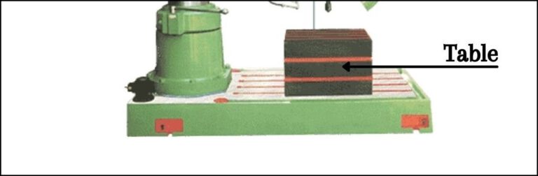 Worktable Of The Radial Drilling Machine